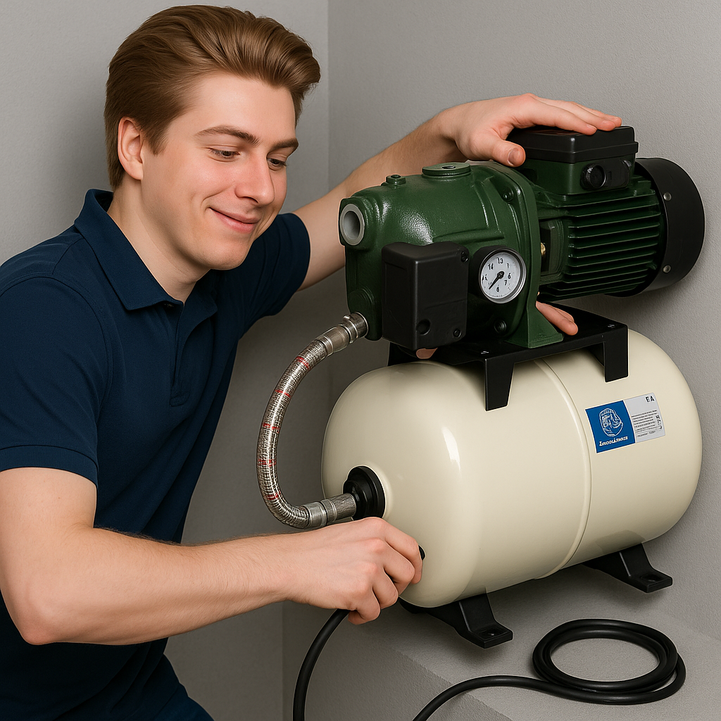 theo vattenpump installation